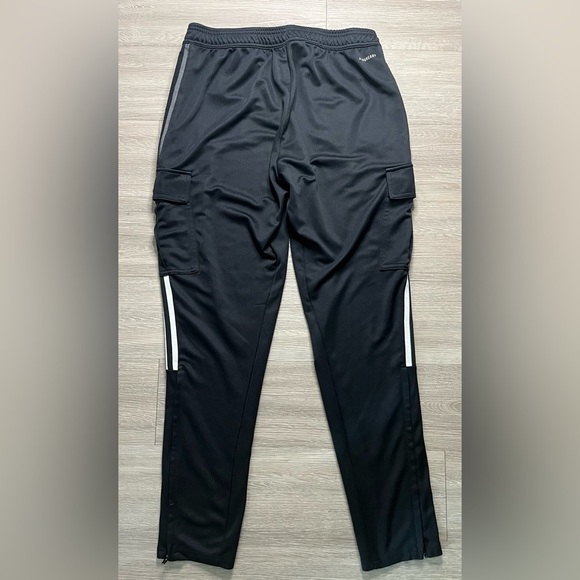 Adidas Primegreen Cargo Track Pants Black Size L 3-Stripes Joggers - Picture 5 of 8